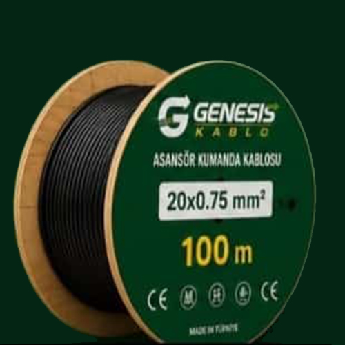 Cabo de Controle Plano para Elevador 20x0.75 mm² - 100 Metros