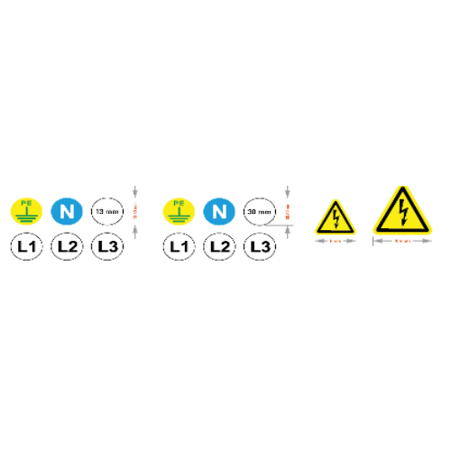 ملصقات لوحة التحكم الصناعية