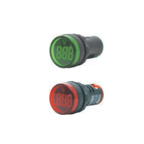 Ø22mm Plastic Round Voltmeter