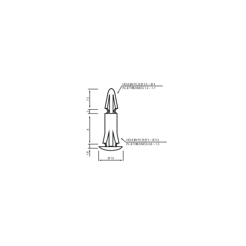 Suportes de Placa de Circuito Impresso com Travamento Reverso